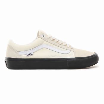 Vans Old Skool Pro - Miesten Tennarit - Valkoinen/Mustat